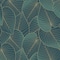 Designs Direct Graphic Leaves with Foil Accents Wallpaper